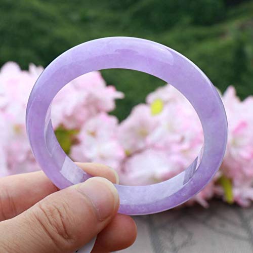 Bracelet en jade violet naturel pour femmes bijoux de poignet en pierre véritable
