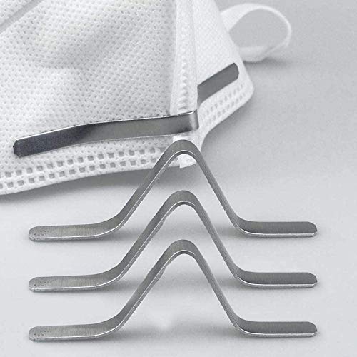 Nose Bridge Strips For Masks, Aluminum Metal Nose Strip, Adjustable Nose Clips Wire For Diy Mask Making Accessories For Sewing Crafts, 100Pcs #TOP3
