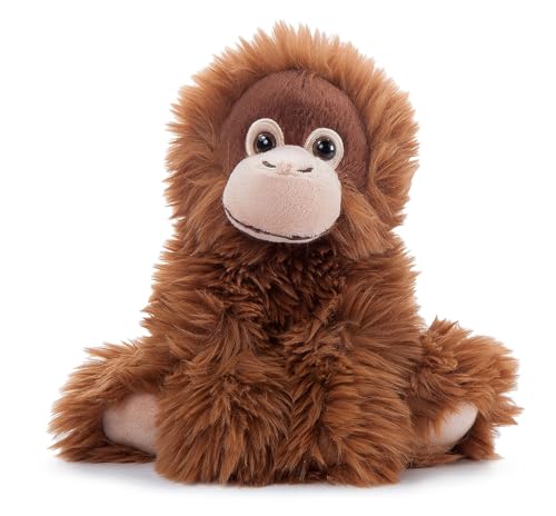 The Petting Zoo Female Orangutan Stuffed Animal Plushie, Gifts for Kids, Wild Onez Wildlife Animals, Orangutan Plush Toy 9 inches