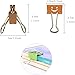 Nakimo Smiling Binder Clips 3/4 Inch Wide Assorted Colors Photo File Paper Document Clip Clamp Organizer for Office Home School, Pack of 40