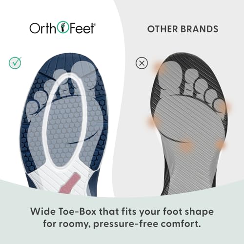 Image of Orthofeet Women's Orthopedic Stretch Knit Walking Sneaker