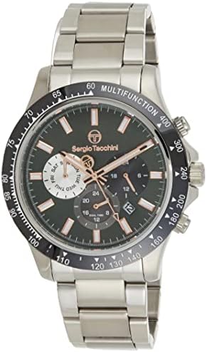 Sergio Tacchini ST.1.10241-5 Archivio Stainless Steel Strap Watch for Men, Silver