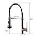 AIMADI Modern Kitchen Faucet Pull Down Sprayer,Stainless Steel Single Handle Kitchen Sink Faucet with LED Light,Brushed Nickel