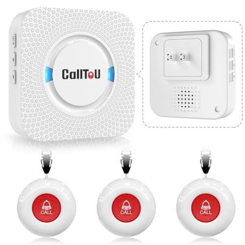CallToU Caregiver Pager Wireless Call Button Nurse Alert System 500+ Feet