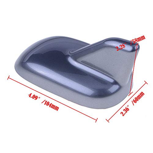 Antena aleta de tiburon negra para techo de coche SUV y berlina en ABS 4