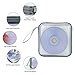 Jalisiol CD Case, CD/DVD Case Wallet 40 Capacity Protective CD VCD Case Storage Organizer Binder Booklet Album Wallet for Home Car (White)
