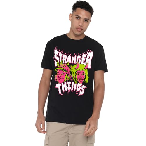 T-shirt Stranger Things Eddie et Dustin noir pour exprimer votre passion rétro