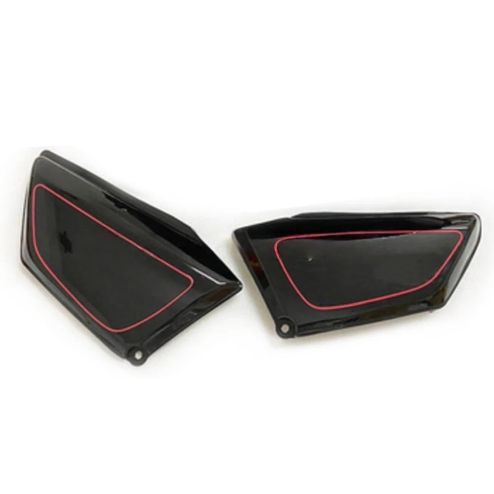 Pasuje Do CM125 125cc Prawego I Lewego Motocykla, Części Ciała Bocznych Osłon Akumulatora osłony akumulatora Motocyklowe osłony akumulatora(Black and Red)