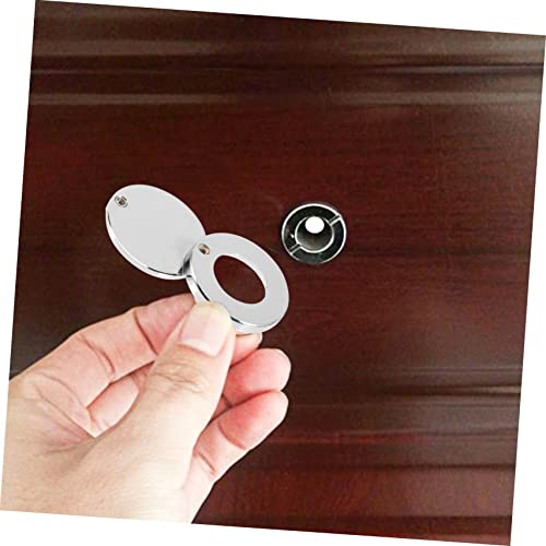 LIFKOME 5pcs cubiertas para mirilla de puerta de cobre prácticas para protección de privacidad miniatura 4