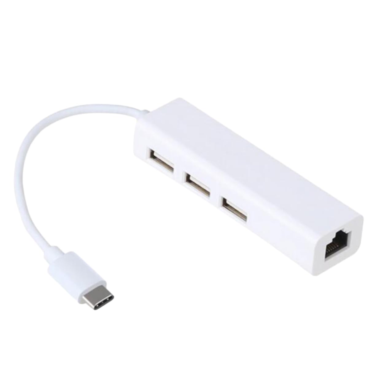 Adaptador Ethernet Tipo C con conexión estable de red y Hub 8