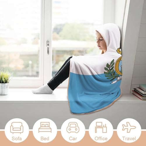 Couverture plaid Saint-Marin velours chaud pour cocooning lit - 7