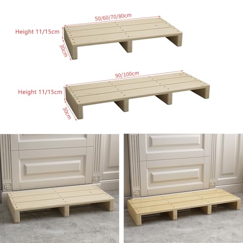 Marchepied bas en bois extérieur et intérieur avec patins de sécurité - 3