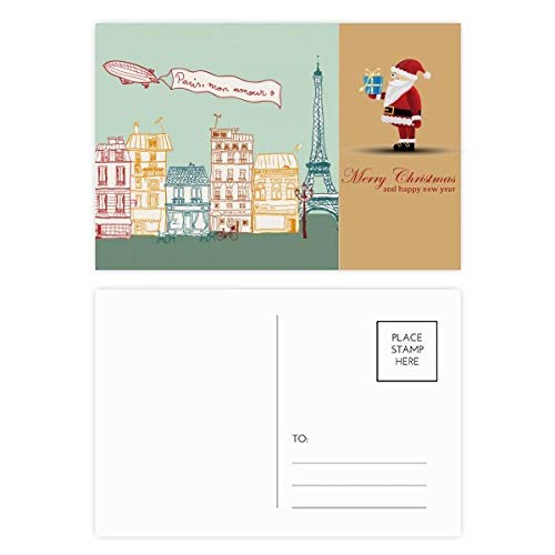 Cartes postales Père Noël Paris Airship lot de 20 correspondance vintage