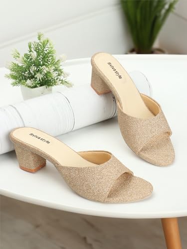 Image of Women's Glitter Block Heel Sandals | Ideal for Weddings, Events & Everyday Fashion