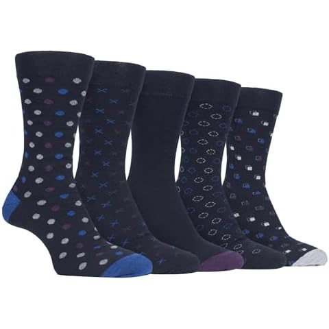 Farah 5 Pack Classic Patterned Dress Socks Cover
