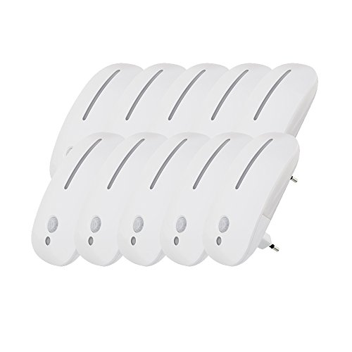 Müller Licht LED Sensor-Leuchte Bewegungs-/Dämmerungssensor mit 1,8 Watt 1500K 10er-Pack