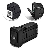 Aux Port for Toyota Part Number 86190-02010 Car Radio Repair Parts Audio Input Jack Kit Auxiliary Replacement Adapter for Corolla Tundra Camry RAV4 Tacoma Highlander Sienna Matrix Venza 2007-2015