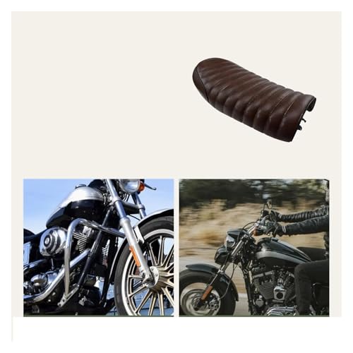 Asiento pasajero trasero en cuero PU premium y acabado retro para motos GS 6
