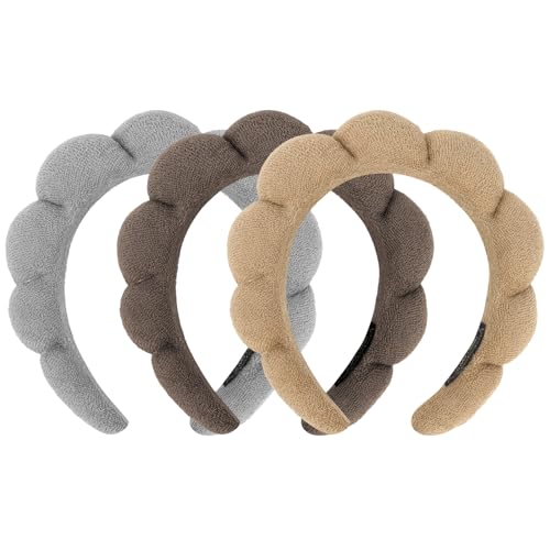 Terry Cloth Spa Headbands 3 Pack