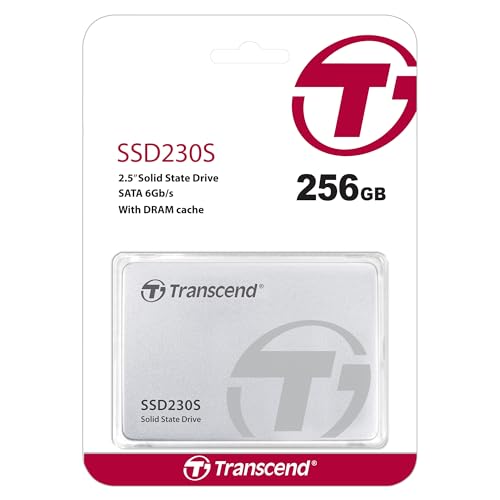Image of Transcend SSD230 256GB 2.5 inch SATA III 6Gb /s Internal SSD with DRAM, Up to 530MB /s, for PS4 / PCs /Laptops, Desktops /Notebooks, 3D TLC Internal Solid State Drive with SLC Cache, RAID Engine, LDPC Coding