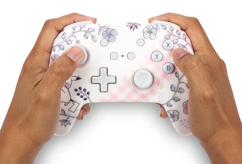 Image of PowerA Enhanced Wireless Controller for Nintendo Switch - Pikachu Garden, Nintendo Switch - OLED Model, Nintendo Switch Lite, Gamepad, game controller, Bluetooth controller