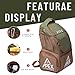 Apex Outdoors Disc Golf Bag, Large Disc Golf Backpack Holds Over 21 Discs, Durable & Lightweight with Multiple Storage Pockets