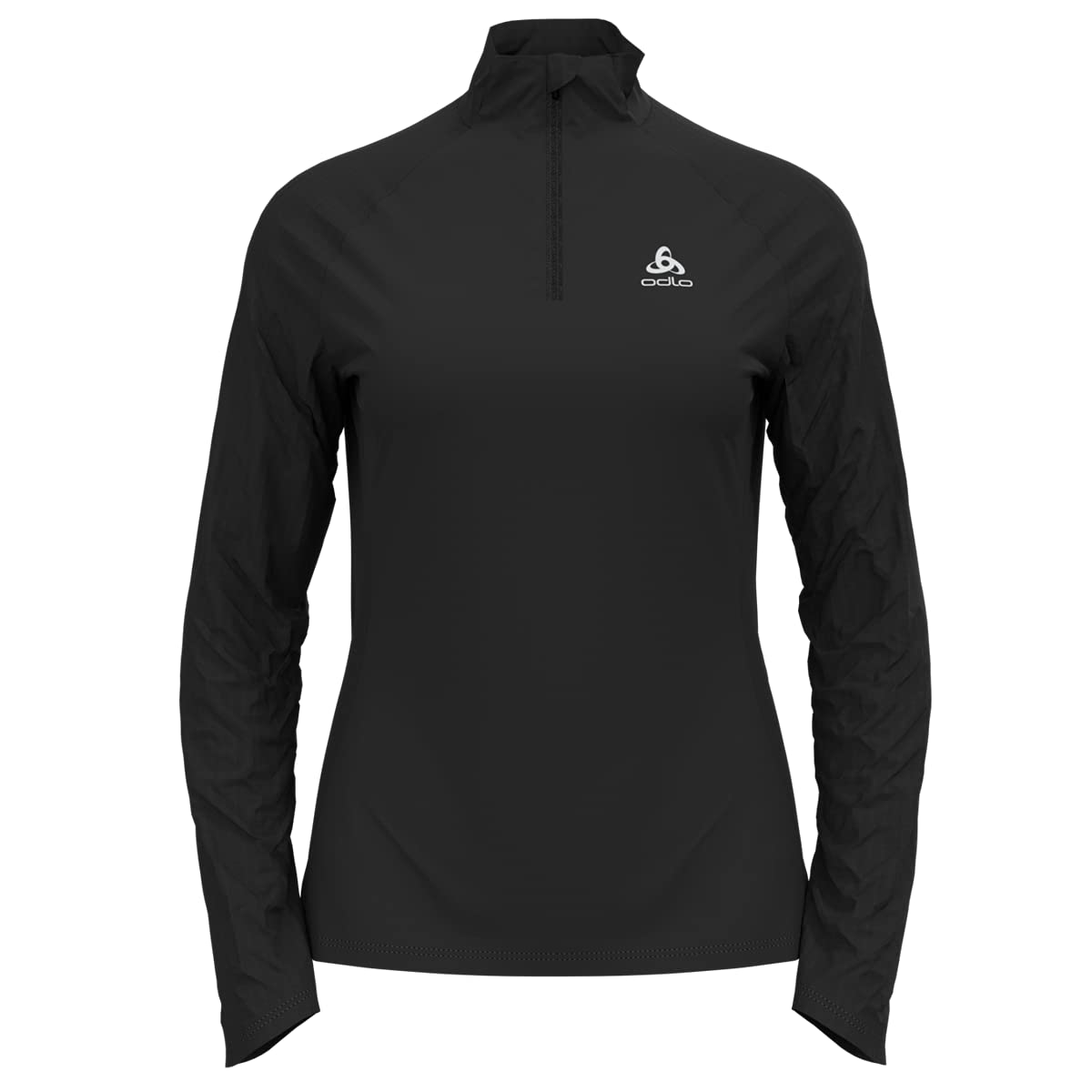 Odlo Women's Midlayer 1/2 Zip Essential Ceramiwarm Sweatshirt Black
