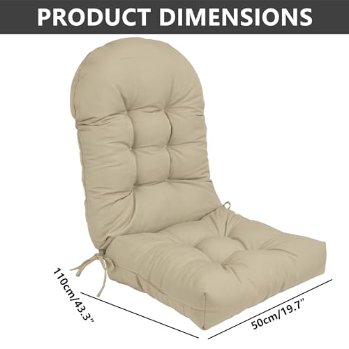 Coussin de chaise à bascule kaki 43x19 pouces étanche