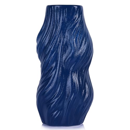 Vases bleus de salon en céramique pour centre de table - 2