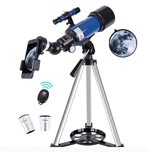 Télescope astronomie 70/400 pour adultes et enfants avec adaptateur smartphone et sac