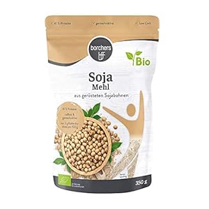 2 x borchers biologisch premium sojameel, vegetarisch en vegan, hoog vezel- en eiwitgehalte, uit geroosterde sojabonen…