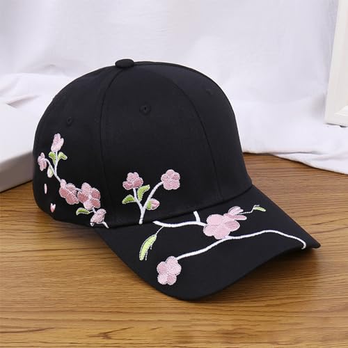 Gorra bordada con flores para mujer miniatura 4