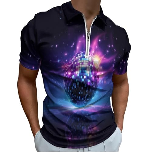Polo Homme Grande Taille Respirant contre la chaleur : Confort violet