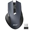 acer Wireless Mouse for Laptop, 2.4GHz Computer Mouse 3 Adjustable DPI Office Cordless USB Mice with USBA Receiver, 6 Buttons, 1600 DPI, Medium to Large Sized Hands Compatible with PC, Laptop, Desktop