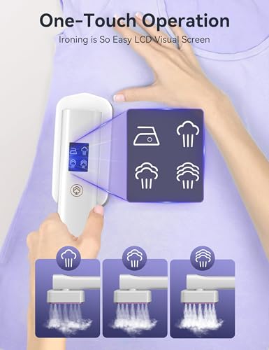 Image of Sundu Steamer for Clothes,1200W Portable Travel Steamer&Iron 180ml Black Compact 15s heat-up 35min powerful steam, 4 Modes, includes gloves,Quick wrinkle removal for travel & home Pearl one | Compact 15s heat-up, 180ml tank, 35min powerful steam, 4 Modes , includes gloves,Quick wrinkle removal for travel & home.