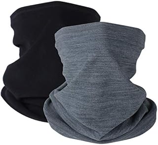 Winter Neck Warmer Fleece Windproof Neck Gaiter Snood for Men Women Cold Weather Face Scarf Headwear for Skiing Running Cycling