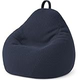 beanbag photography ☁️ REMBOURRAGE DE QUALITÉ : Rembourré avec soin dans notre atelier situé en région parisienne, le pouf poire en velours côtelé allie qualité artisanale et design. Il apporte élégance et confort à vos espaces intérieurs.