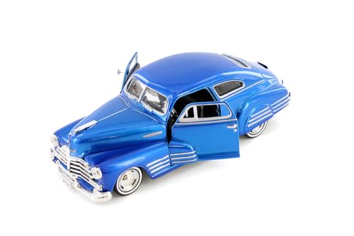 Modelo a escala 1:24 Chevy Aerosedan Fleetline 1948 azul miniatura 3
