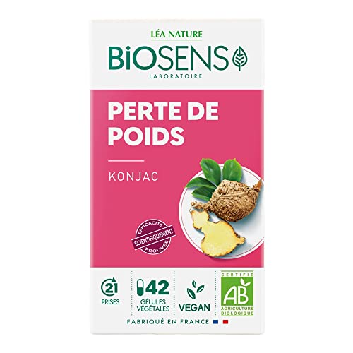 Biosens - Gélule végétale Perte de poids - Konjac - Certifié Bio AB Vegan - Fabriqué en France - Programme de 21 jours - 42 gélules – vue 2