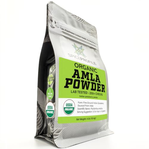 Spice Profile Organic Amla Powder | 4 oz | Lab Tested