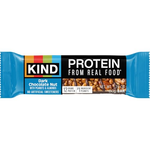 Image of KIND Protein Bars, Dark Chocolate Nut, Gluten Free, Healthy Snacks, 12g Protein, 12 Count