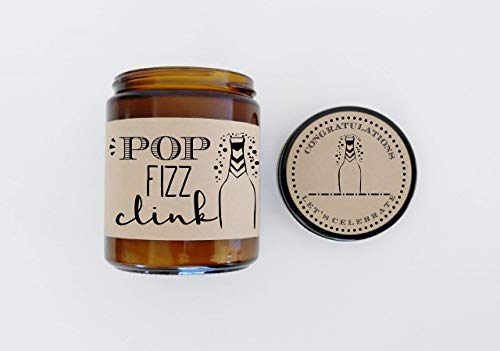 Congratulations Gift Pop Fizz Clink Champagne Candle Celebration Gift New Job Promotion Engaged Gift