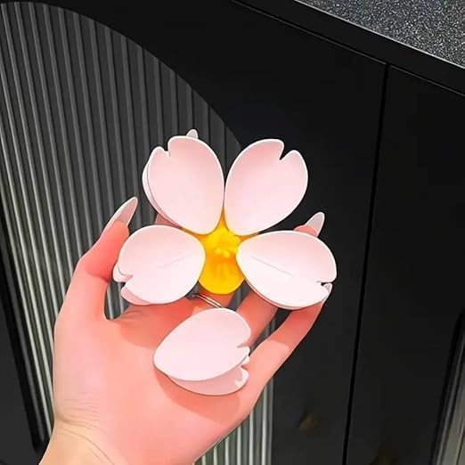 Image of Fridge Magnets Marble Texture Crystal Refrigerator Glass Magnet Decorative Fridge Strong Small Cute Colorful Magnet for Kitchen Office Whiteboards Cabinets Photos Party (Flower Design)
