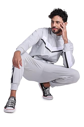 Image of YELLOW TREE Polyester Printed Tracksuits for Men | Running & Sports Tracksuits | Full Sleeve Tracksuits