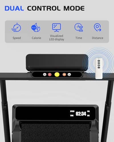 Image of Walking Pad Treadmill Under Desk,Walking Pad for Office Home,Portable Mini Treadmill,2 in 1 Walking Jogging with Remote Control, LED Display