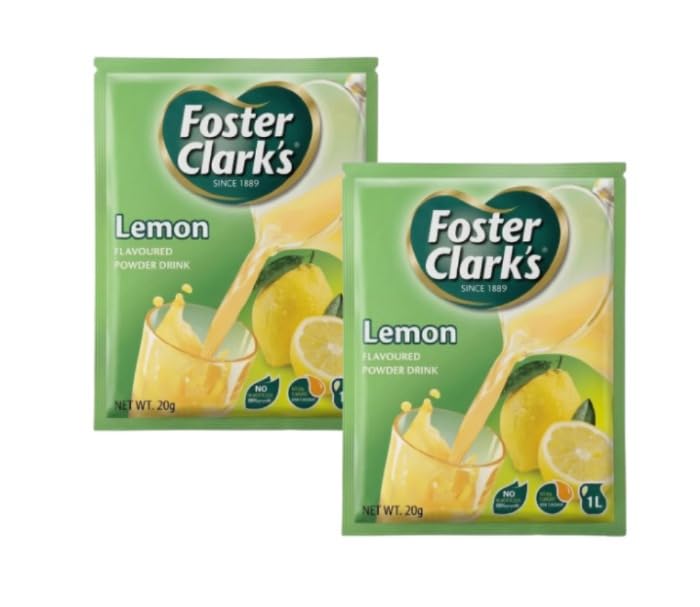Foster-Clarks Lemon Flavoured powder Drink Mix, 20g Each Sachet (pack of 2)-image-33