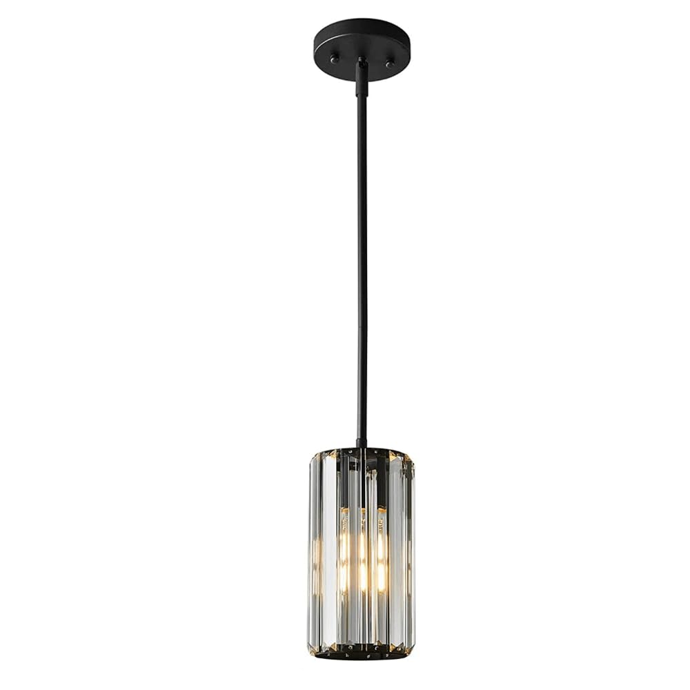Westcsn Gold Pendant Lighting Modern Pendant Light Mini Crystal Chandeliers Adjustable Pendant Light Fixture for Kitchen Island Dinning Room Corridor Bedroom to Pursue Happiness
