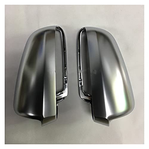 Couvercle de miroir chromé mat pour rétroviseur extérieur Audi A6 C6 - 3