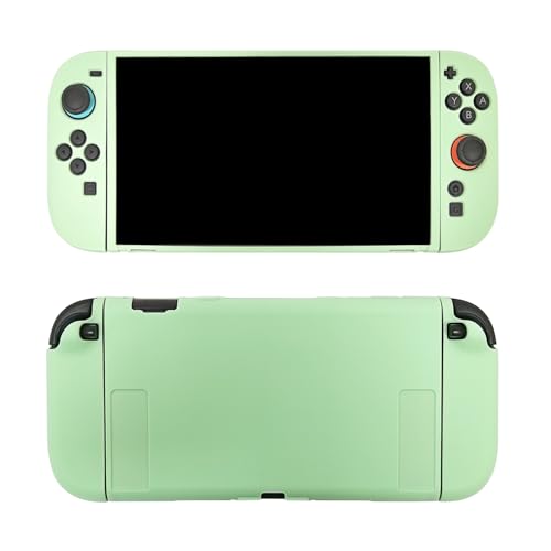 Ryo YXL Switch 2 対応 保護 ケース 2025モデル Joy-Con カバー 分離式 3点セット ドック対応 スイッチ2 専用 カバー TPU 極薄軽量 装着簡単 耐衝撃 Switch2 スイッチ2用ケース ドッキング可能 グリーン