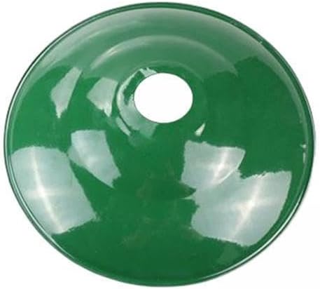 2 cubiertas de lámpara de techo esmaltadas, color verde, bricolaje, industrial, accesorio de iluminación de granero, accesorio retro y simple,